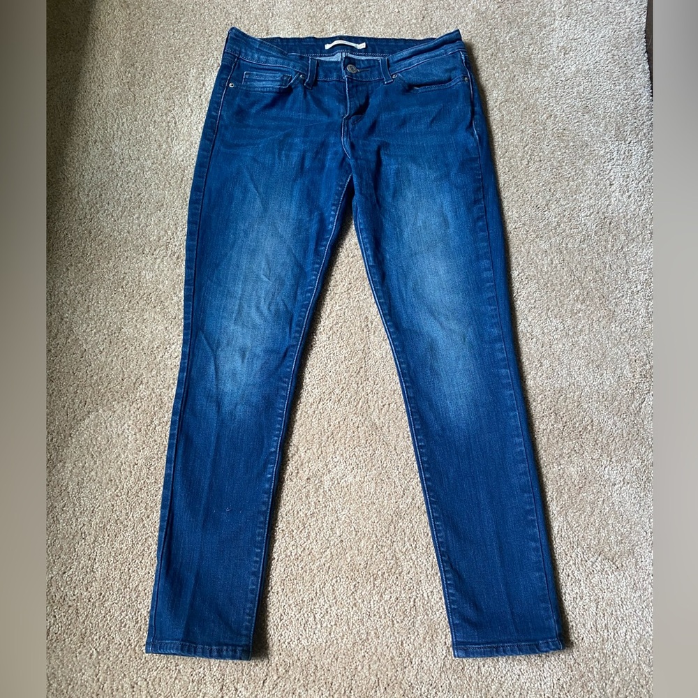 Levi's 711 Skinny Women's Jeans Blue Size 29 Stretch Denim